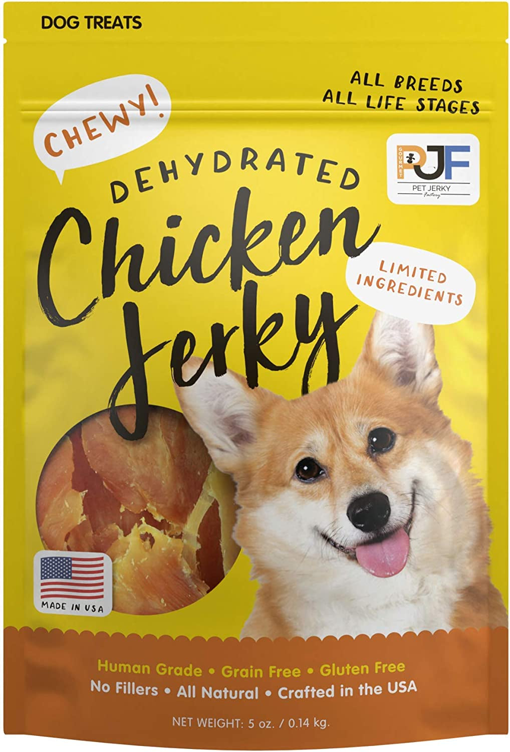 Premium Beef and Banana 12 Oz. Dog Jerky Treats | 100% Human Grade | USA Made | High Protein | Grain Free | Limited Ingredients | No Filler | BHA-BHT Free | Soft-Tender