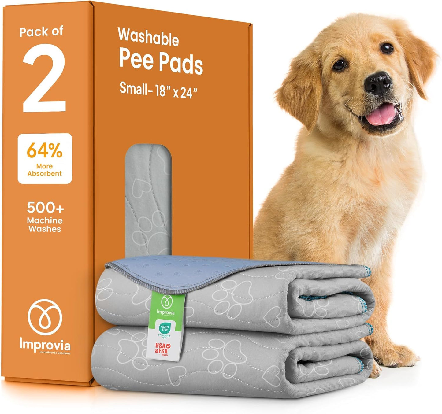® Reusable Puppy Pad – Waterproof, Extra-Absorbent, Washable Pee Pad for Dog Training, Whelping, & More – Protect Your Floors & Pet with Quick-Drying Potty Pad (Medium - 36"X41")