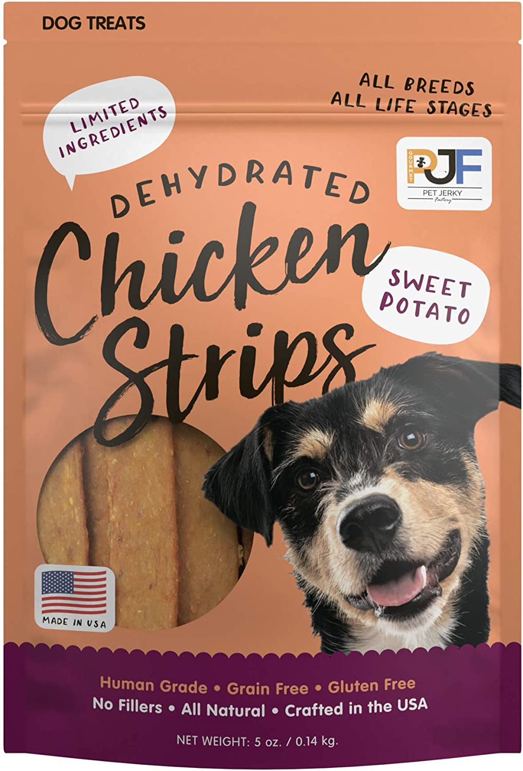 Premium Beef and Banana 12 Oz. Dog Jerky Treats | 100% Human Grade | USA Made | High Protein | Grain Free | Limited Ingredients | No Filler | BHA-BHT Free | Soft-Tender
