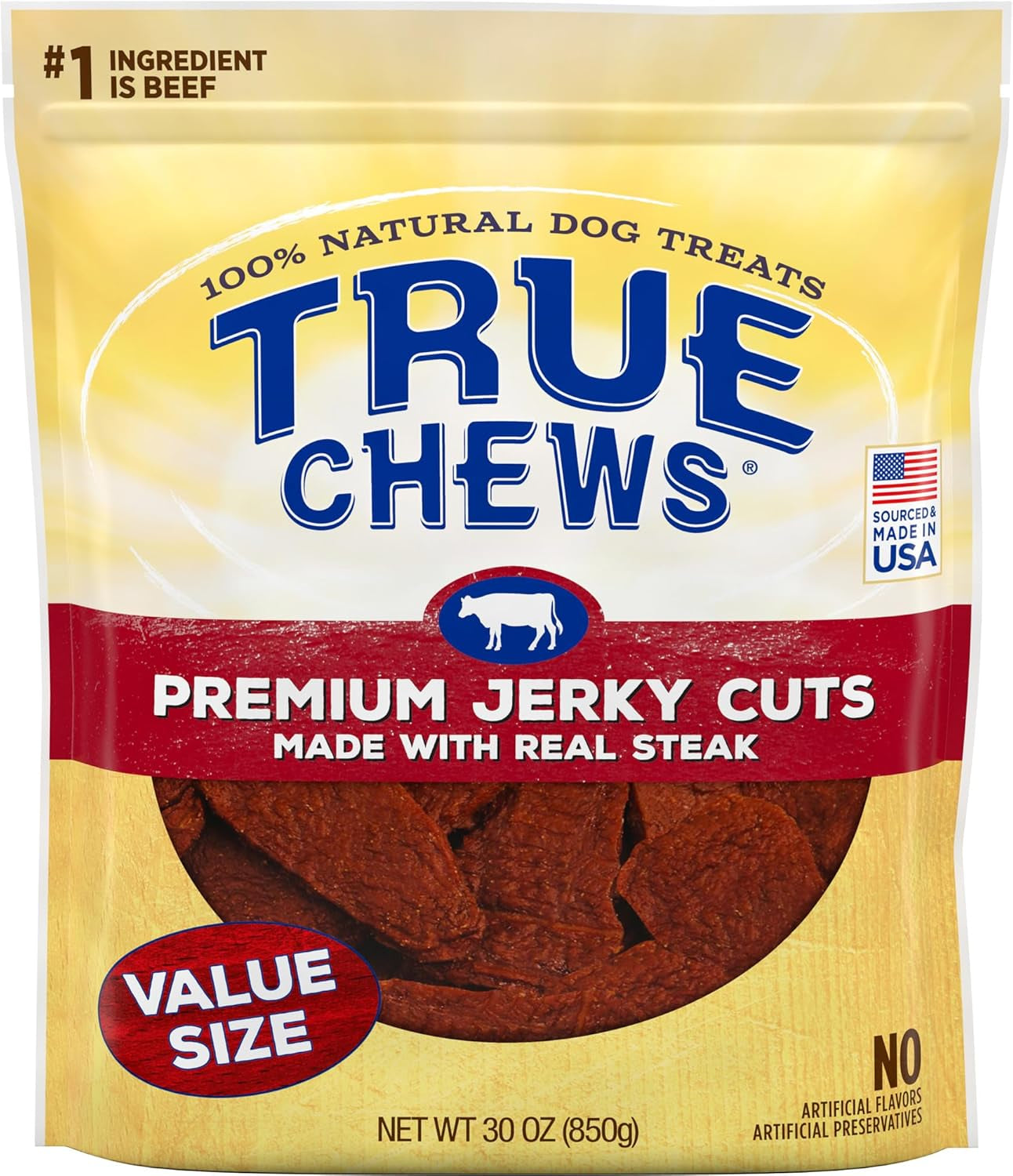 True Chews Premium Jerky Cuts Natural Dog Treats, Chicken 32 Oz Bag