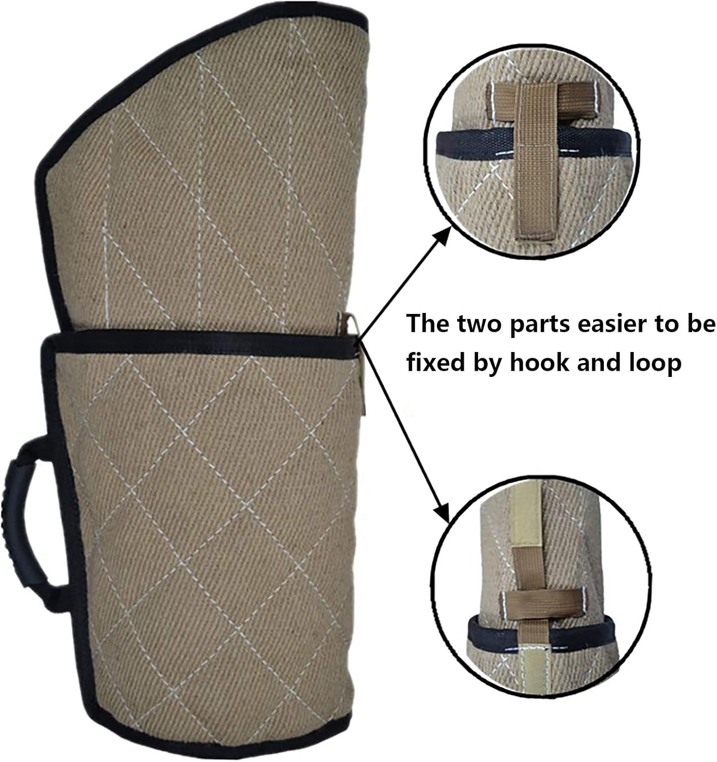 Dog Bite Sleeve Training Large Dogs, Fits Pitbull German Shepherd, K9, IPO, Best for Young Dogs Puppy Playing Biting Tugging Toy Interactive Play - Black Trim