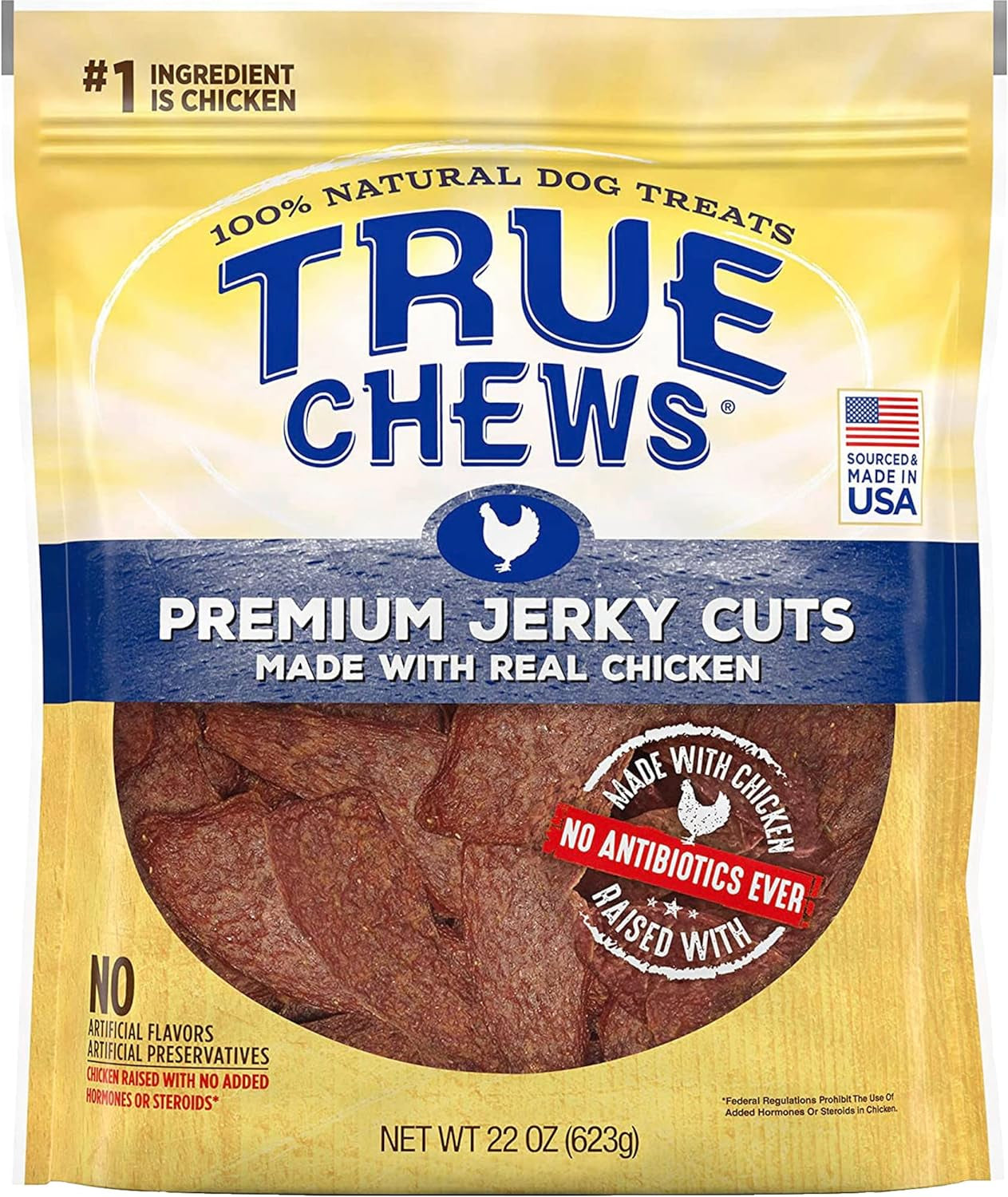 True Chews Premium Jerky Cuts Natural Dog Treats, Chicken 32 Oz Bag