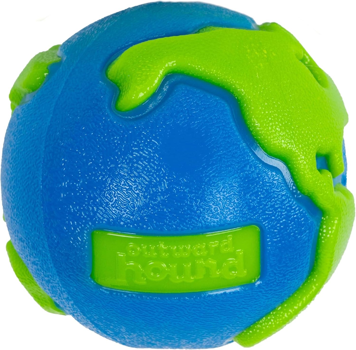 Outward Hound by Orbee-Tuff Planet Ball Blue/Green Treat-Dispensing Dog Toy, Medium