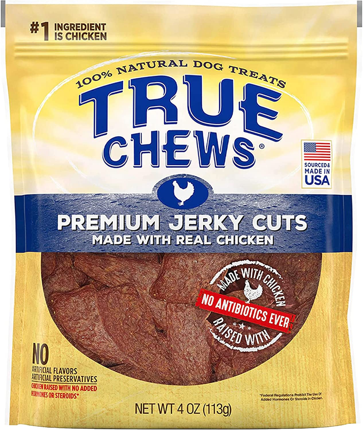 True Chews Premium Jerky Cuts Natural Dog Treats, Chicken 32 Oz Bag