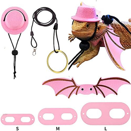 Bearded Dragon Lizard Leash Harness (Green)