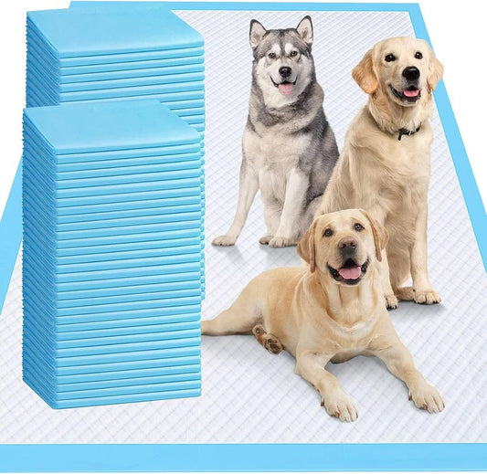 4XL 36"X36" Thicken Heavy Absorbent Dog Pads 100 Pack - Jumbo Disposable Wee Wee Pads Quick Dry Leakproof Pee Pads for Dogs, Cats, Rabbits Pets