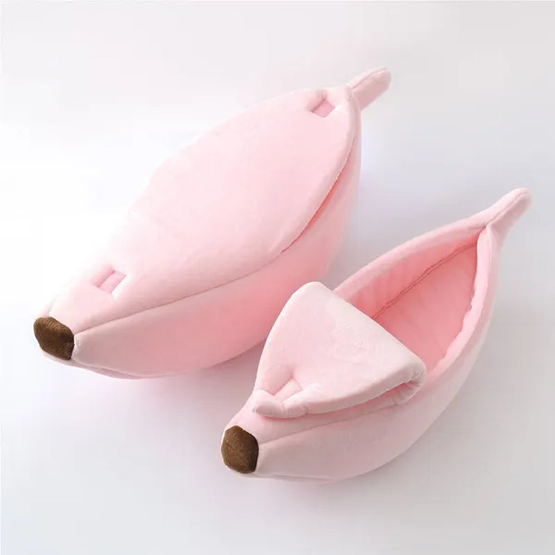 Funny Banana Cat Bed House Cute Cozy Cat Mat Beds Warm Durable Portable Pet Basket Multicolor Kennel Dog Cushion Cat Supplies