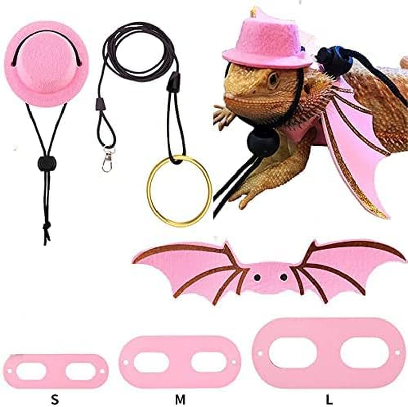 Bearded Dragon Lizard Leash Harness (Green)