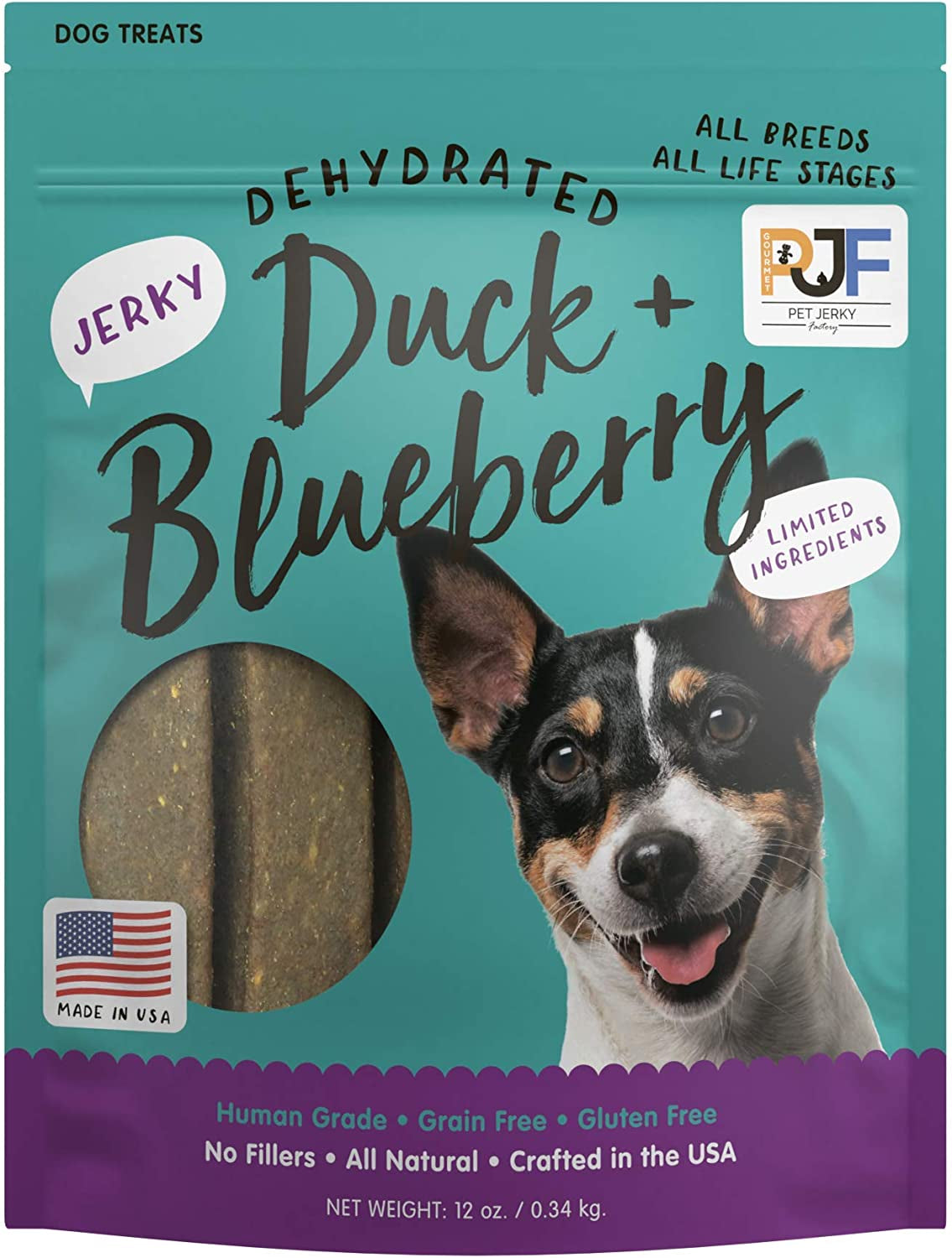 Premium Beef and Banana 12 Oz. Dog Jerky Treats | 100% Human Grade | USA Made | High Protein | Grain Free | Limited Ingredients | No Filler | BHA-BHT Free | Soft-Tender