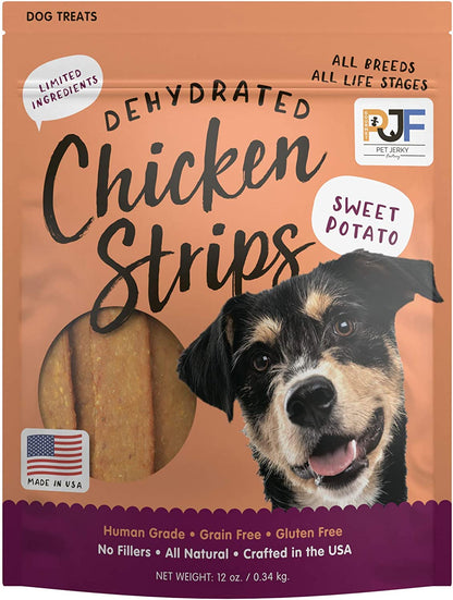Premium Beef and Banana 12 Oz. Dog Jerky Treats | 100% Human Grade | USA Made | High Protein | Grain Free | Limited Ingredients | No Filler | BHA-BHT Free | Soft-Tender