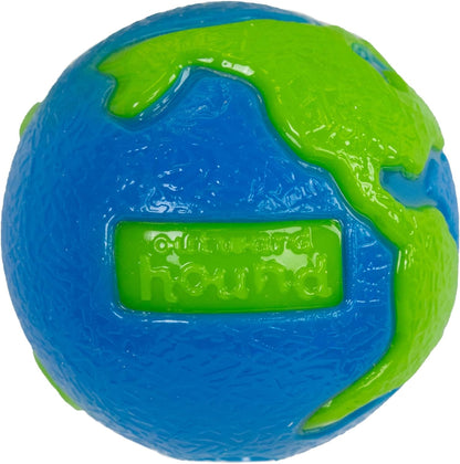 Outward Hound by  Orbee-Tuff Planet Ball Blue/Green Treat-Dispensing Dog Toy, Medium
