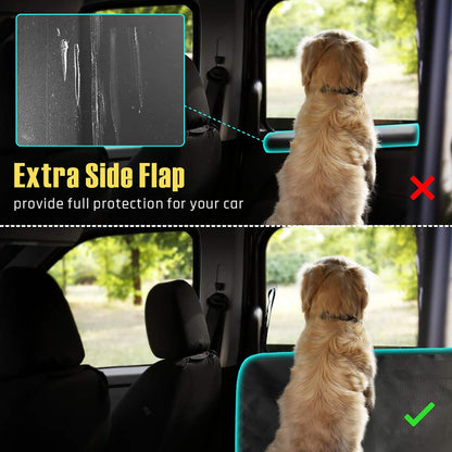 Cargo Liner for SUV, Water Resistant Dog Cargo Cover with Bumper Flap and Side Walls Protector, Non-Slip Backing, Quilted Pet Seat Cover, Large Size Universal Fit, Black
