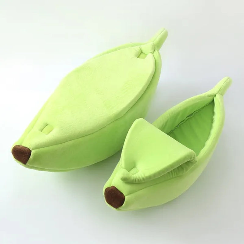Funny Banana Cat Bed House Cute Cozy Cat Mat Beds Warm Durable Portable Pet Basket Multicolor Kennel Dog Cushion Cat Supplies