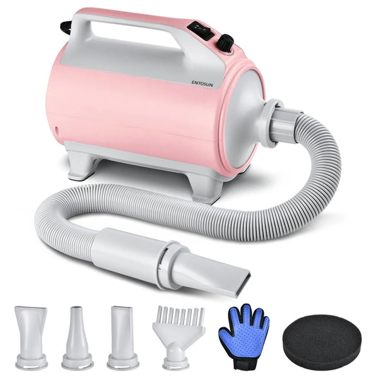 P30 Dog Grooming Vaccum, 4.5L Large Capacity Pet Grooming Vacuum Kit, 5-In-1 Ultra-Low Noise Pet Grooming Vacuum for Dogs, Cats
